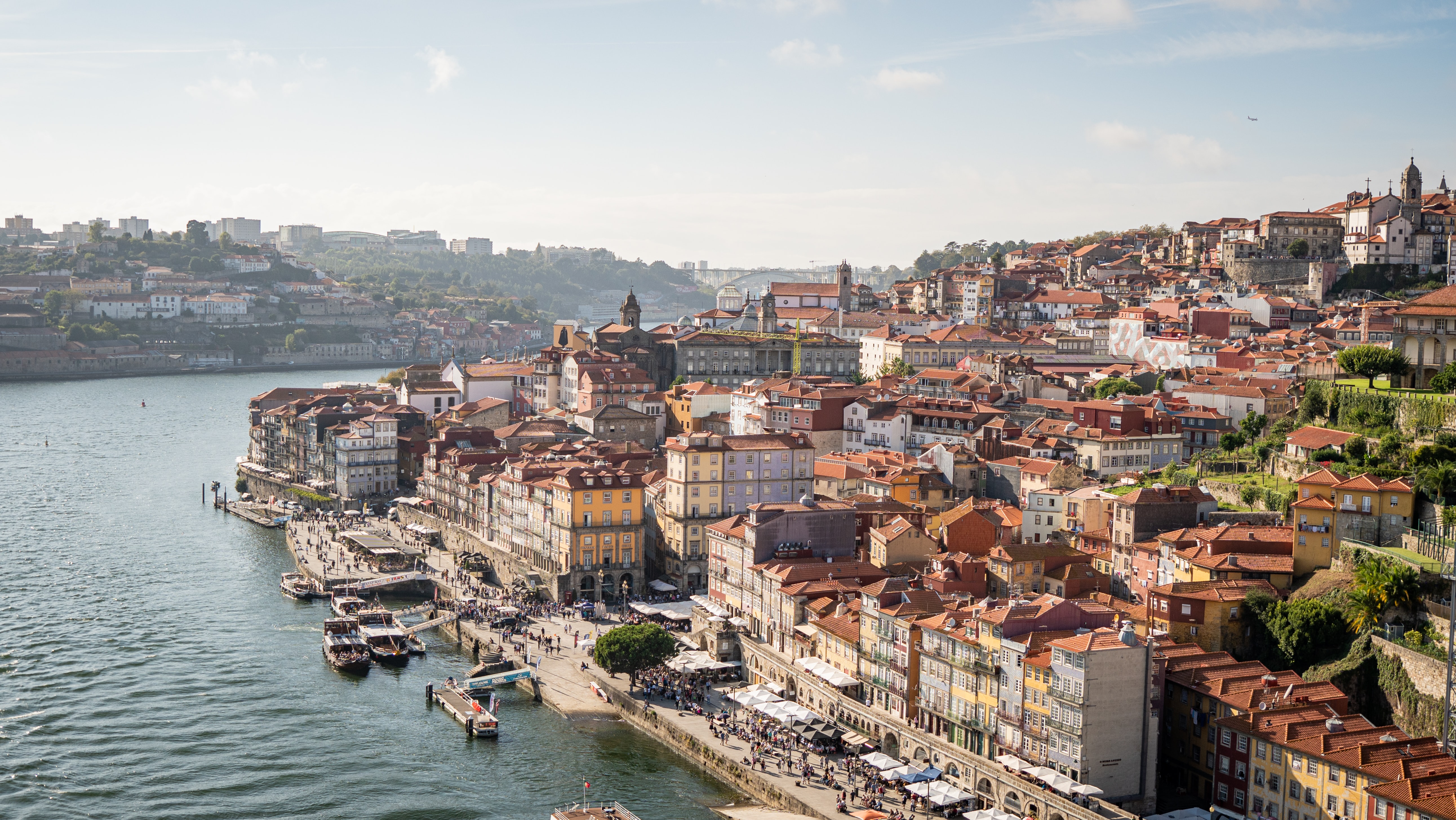 Porto skyline coloured photo
