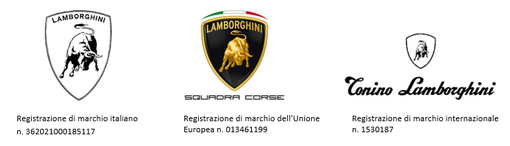 Loghi marchi registrati lamborghini